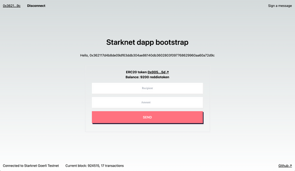 Building a ERC20 Token App on Starknet with Starknet React: A Comprehensive Guide